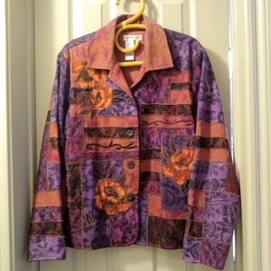 COLDWATER CREEK cotton tapestry print jack…